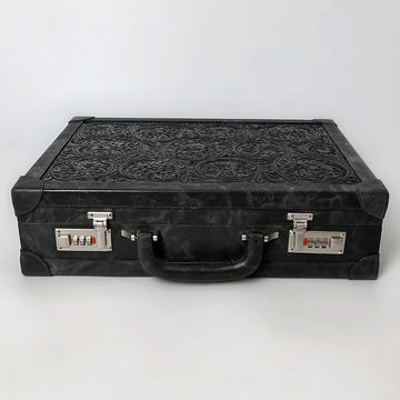 American Darling Jewelry Case Hand Tooled Genuine Leather Women Bag Western Handbag Purse |Briefcase